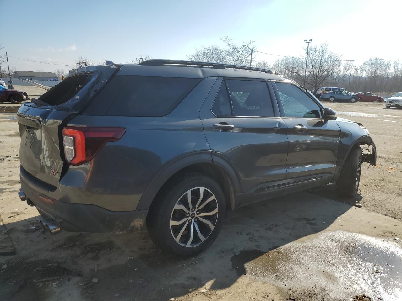 2020 Ford Explorer VIN 1FM5K8GC8LGB20554 Copart auction photo, rollover damage thumbnail 3