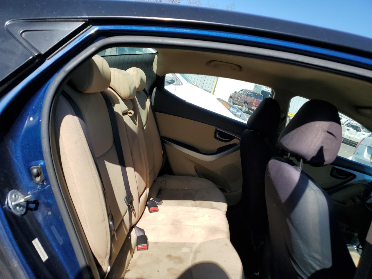 2013 Hyundai Elantra VIN KMHDH4AE5DU834867 Copart auction photo, rear end damage thumbnail 10