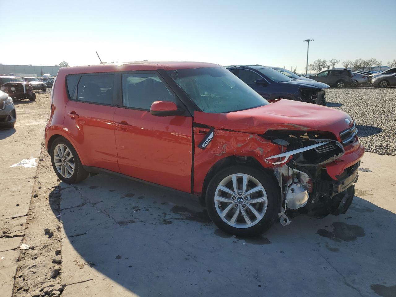 2018 KIA Soul VIN KNDJP3A57J7544841 Copart auction photo, front end damage thumbnail 4