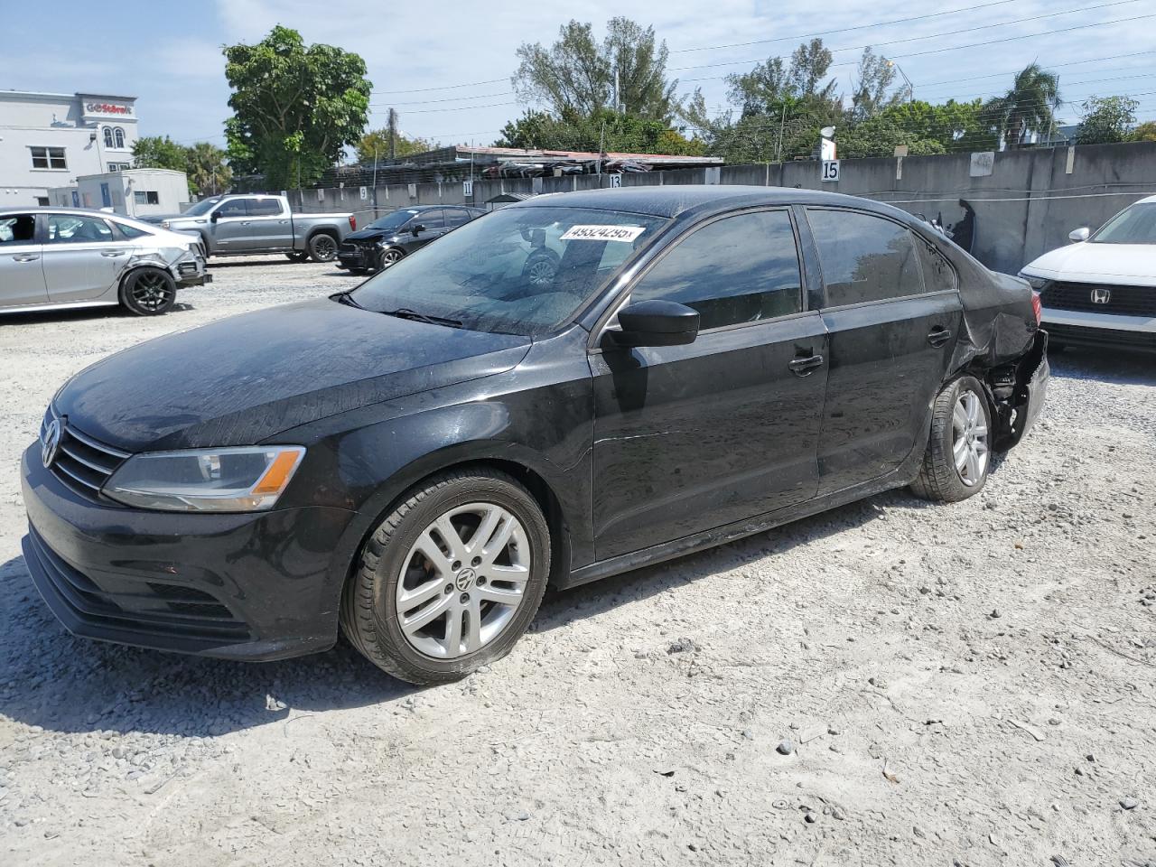 2015 Volkswagen Jetta VIN 3VW2K7AJ8FM351583 - Copart auction photo