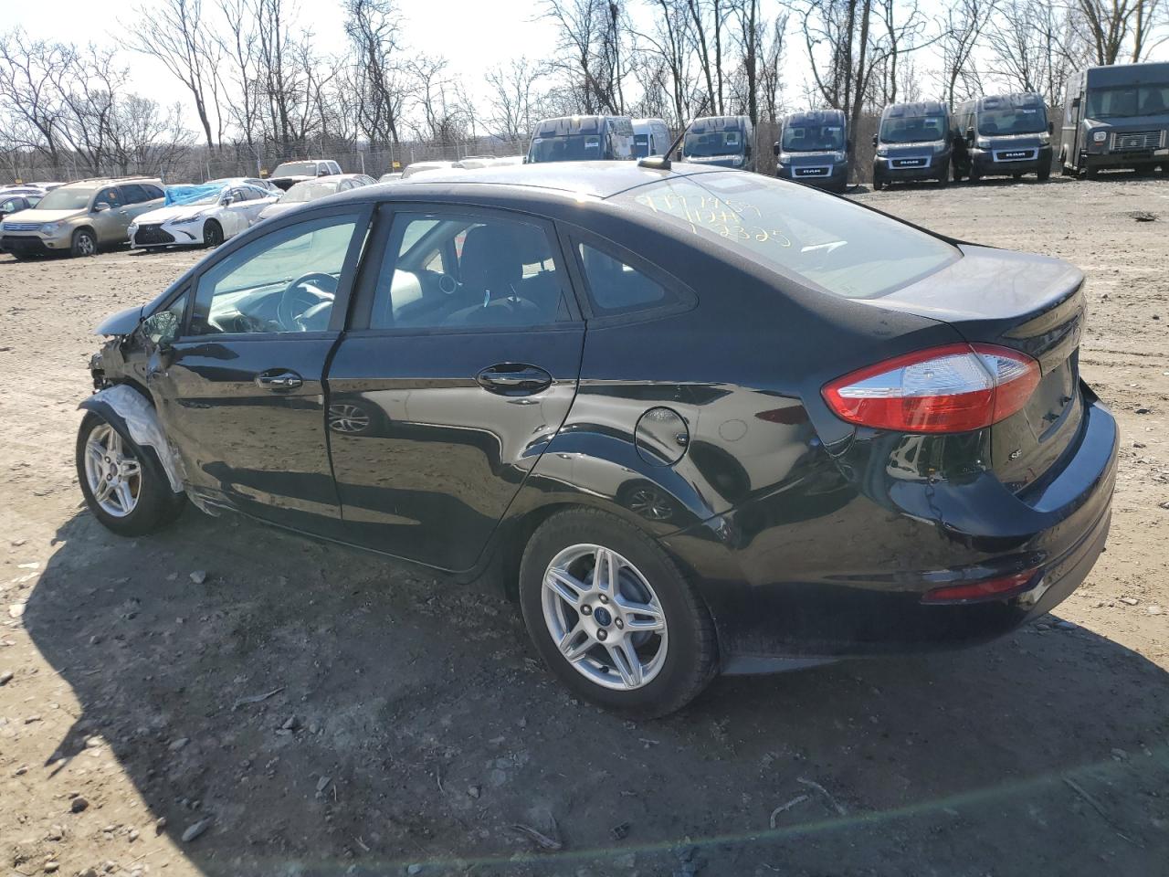 2019 Ford Fiesta VIN 3FADP4BJXKM119240 Copart auction photo, front end / side damage thumbnail 2