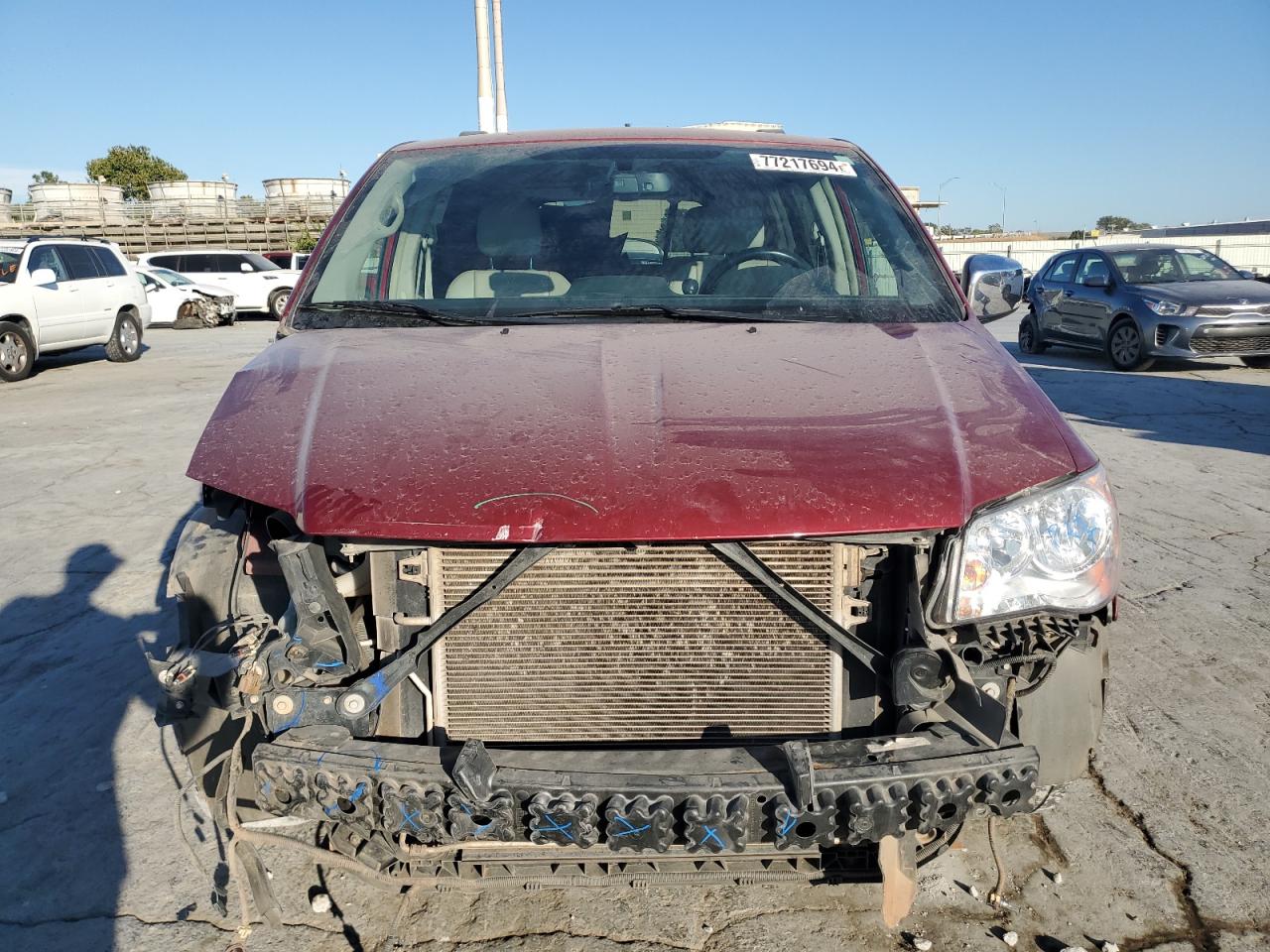 2012 Chrysler Town & Country VIN 2C4RC1CG6CR401267 Copart auction photo, front end damage thumbnail 5
