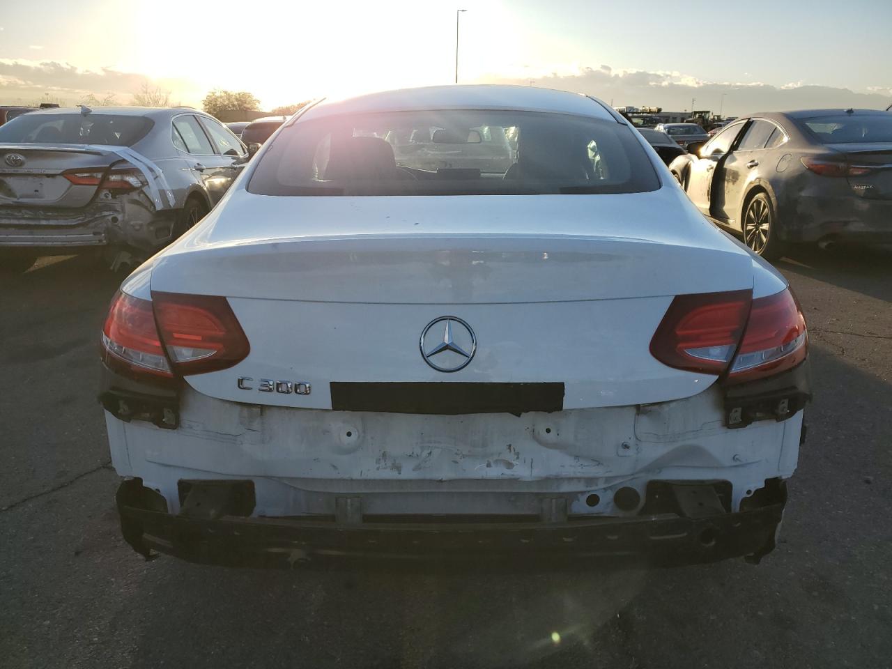 2017 Mercedes-Benz C-klasse VIN WDDWJ4JB8HF358637 Copart auction photo, rear end damage thumbnail 6