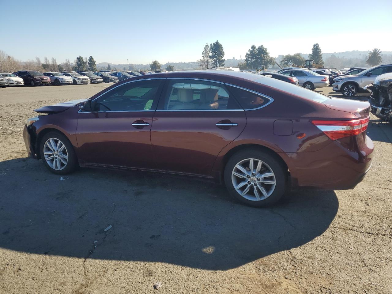 2014 Toyota Avalon VIN 4T1BK1EB9EU123830 Copart auction photo, front end / side damage thumbnail 2