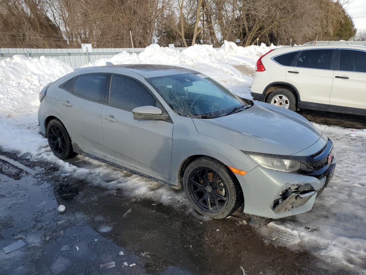 2020 Honda Civic VIN SHHFK7H44LU302027 Copart auction photo, side / front end damage thumbnail 4