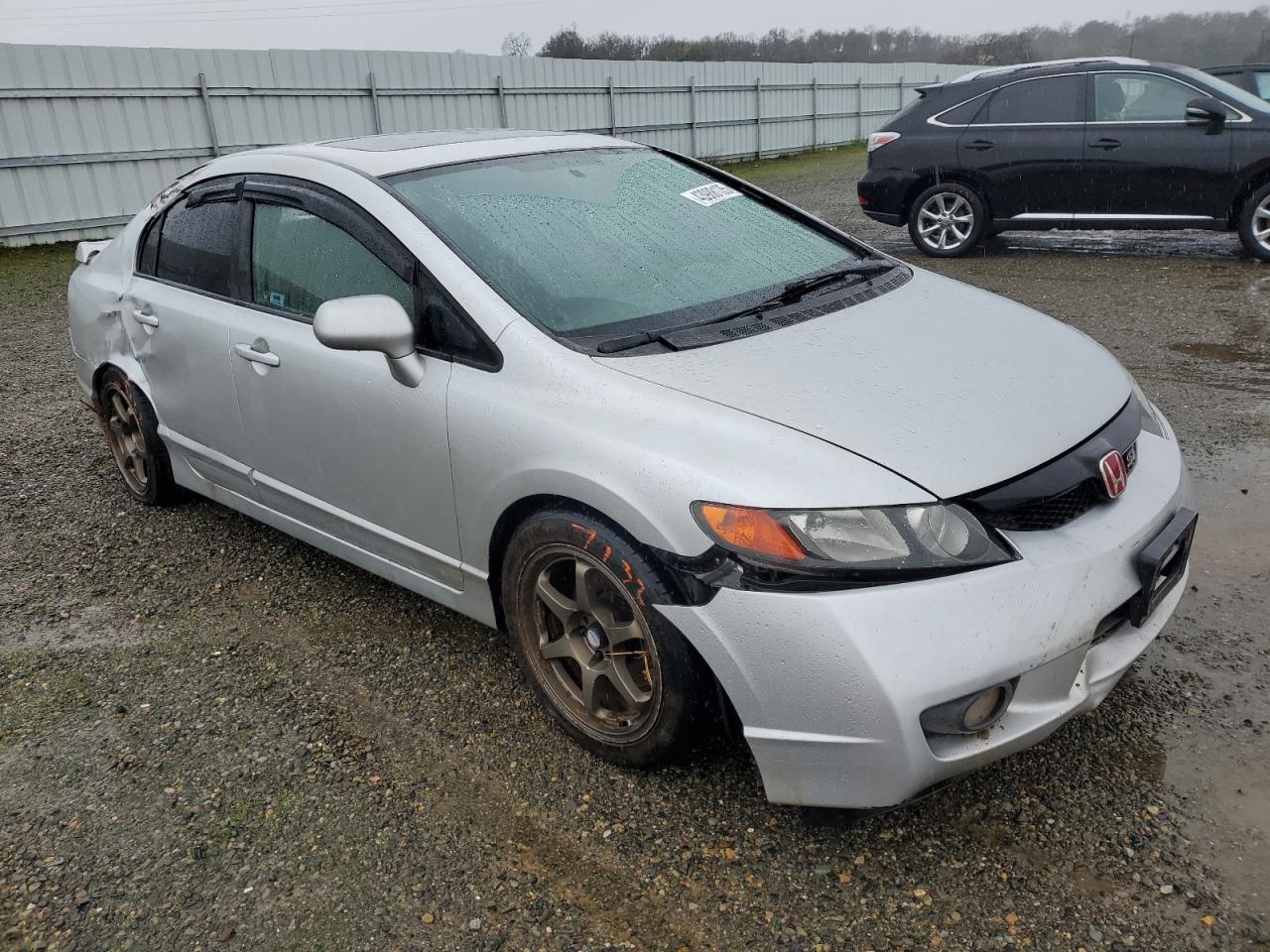 2009 Honda Civic VIN 2HGFA55569H703640 Copart auction photo, rear end / side damage thumbnail 4
