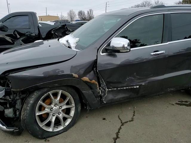 2016 Jeep Grand Cherokee VIN 1C4RJFJT9GC493024 Copart auction photo, front end / side damage thumbnail 12