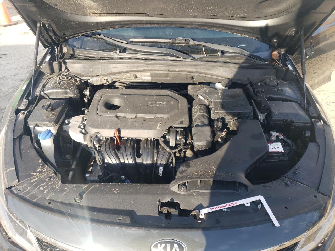 2016 KIA Optima VIN 5XXGT4L30GG019028 Copart auction photo, front end / side damage thumbnail 11
