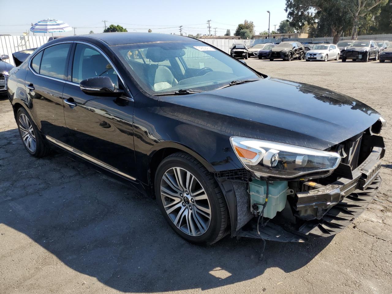 2014 KIA Cadenza VIN KNALN4D76E5148786 Copart auction photo, rear end / front end damage thumbnail 4