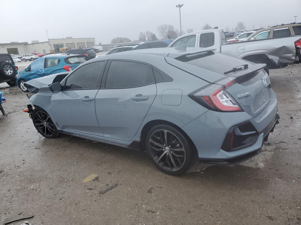 2021 Honda Civic VIN SHHFK7H4XMU217596 Copart auction photo, front end / mechanical damage thumbnail 2