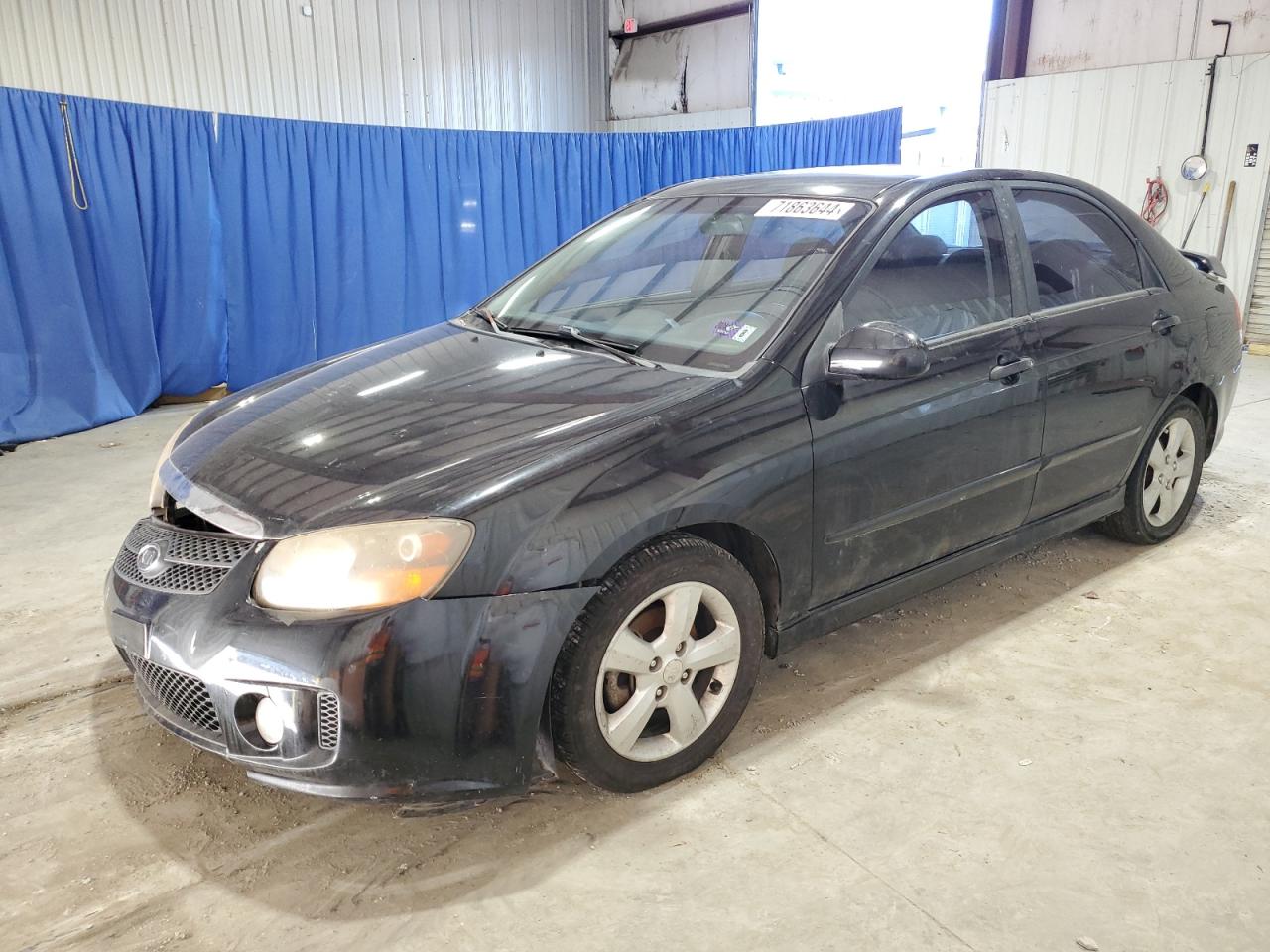 2009 KIA Spectra VIN KNAFE221595027222