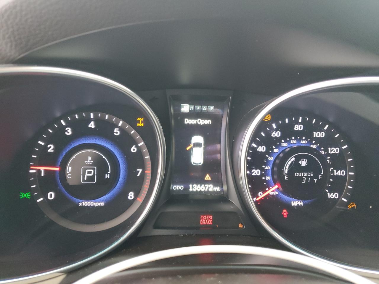 2015 Hyundai Santa Fe VIN 5XYZUDLBXFG288208 Copart auction photo, rear end / side damage thumbnail 9
