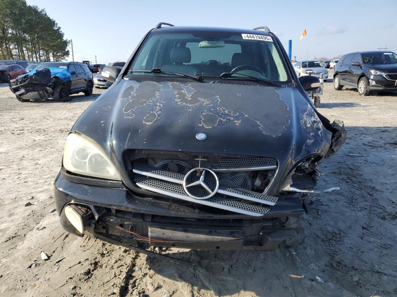 2002 Mercedes-Benz M-klasse VIN 4JGAB54E12A337920 Copart auction photo, front end / side damage thumbnail 5