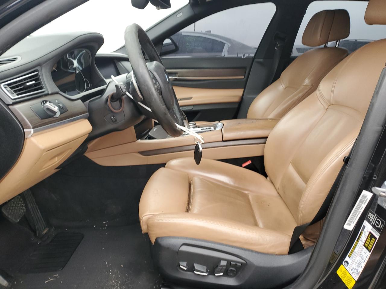 2014 BMW 7er VIN WBAYE8C56ED134485 Copart auction photo, front end damage thumbnail 7