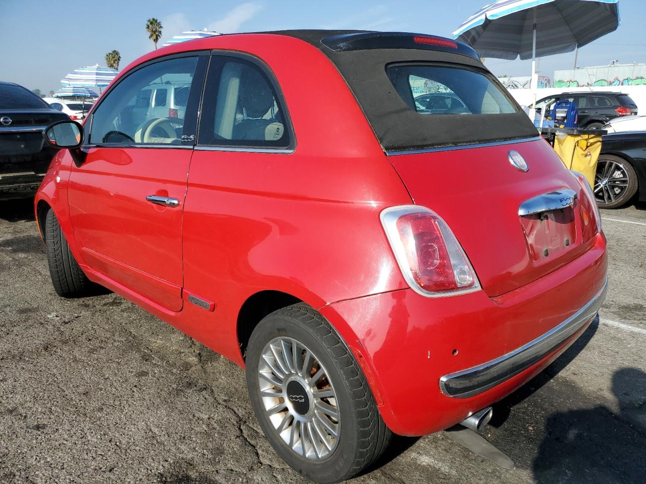 2012 Fiat 500 VIN 3C3CFFER6CT123111 Copart auction photo, burn - engine damage thumbnail 2