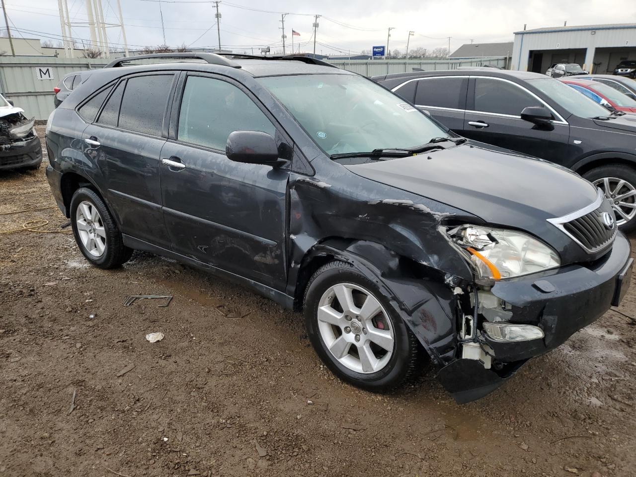 2009 Lexus RX VIN 2T2HK31U99C114237 Copart auction photo, front end / side damage thumbnail 4