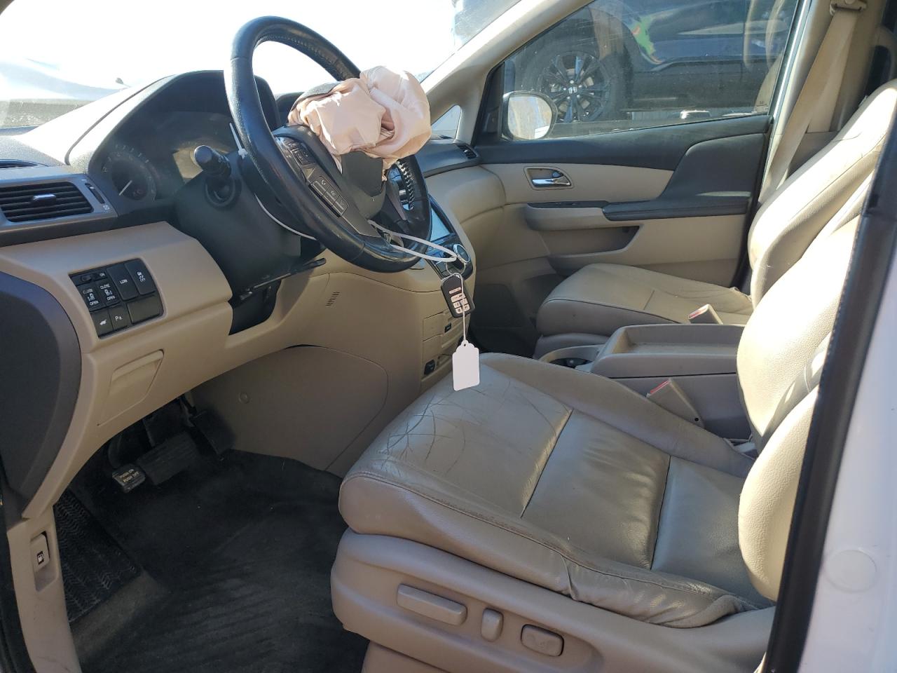 2015 Honda Odyssey VIN 5FNRL5H95FB001654 Copart auction photo, front end / side damage thumbnail 7