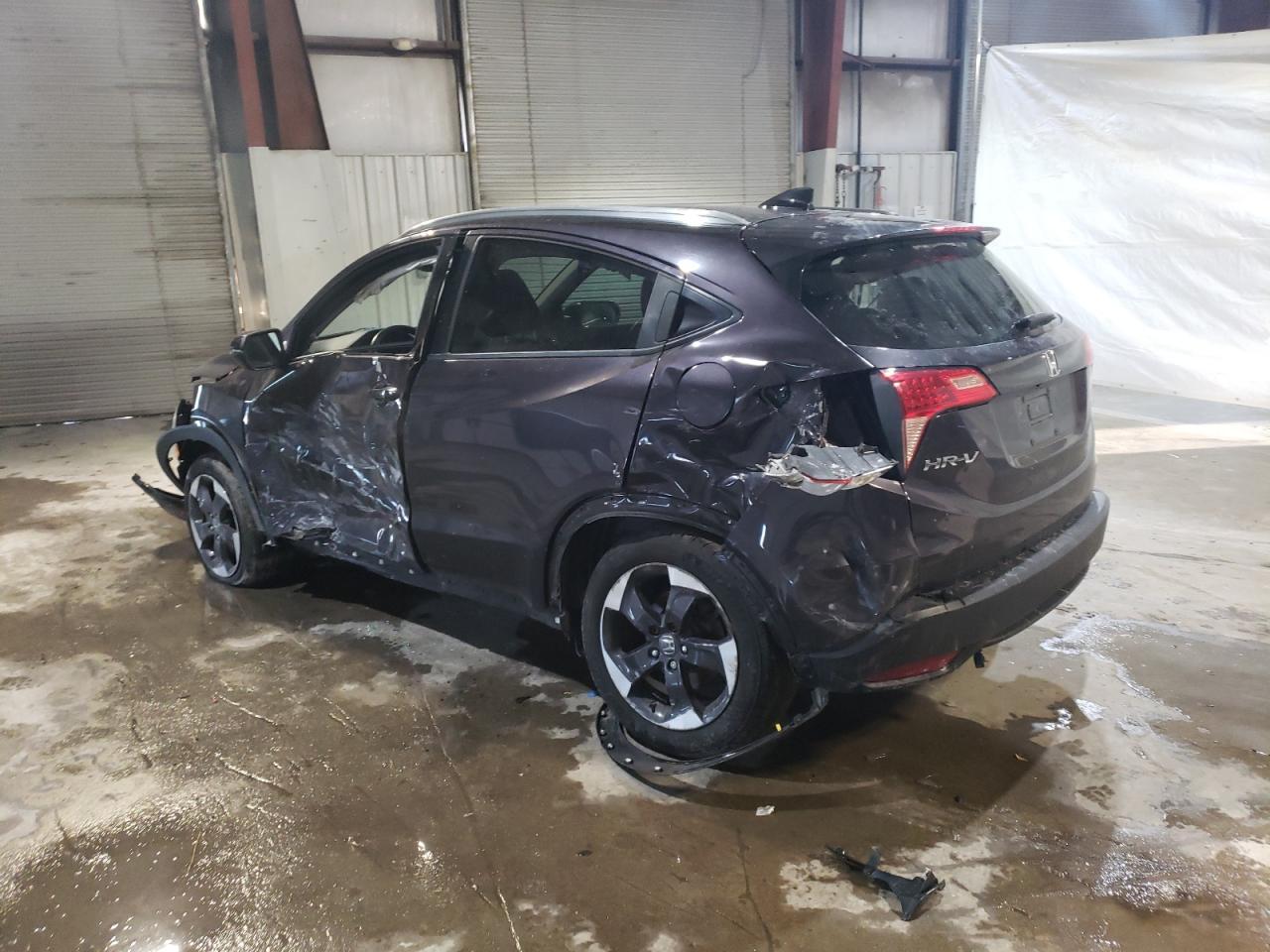 2018 Honda HR-V VIN 3CZRU6H70JM725512 Copart auction photo, front end / side damage thumbnail 2