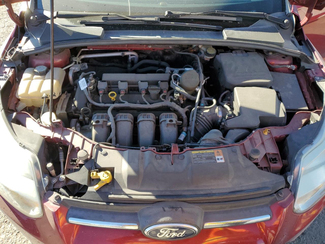 2013 Ford Focus VIN 1FADP3F29DL319432 Copart auction photo, rear end damage thumbnail 11