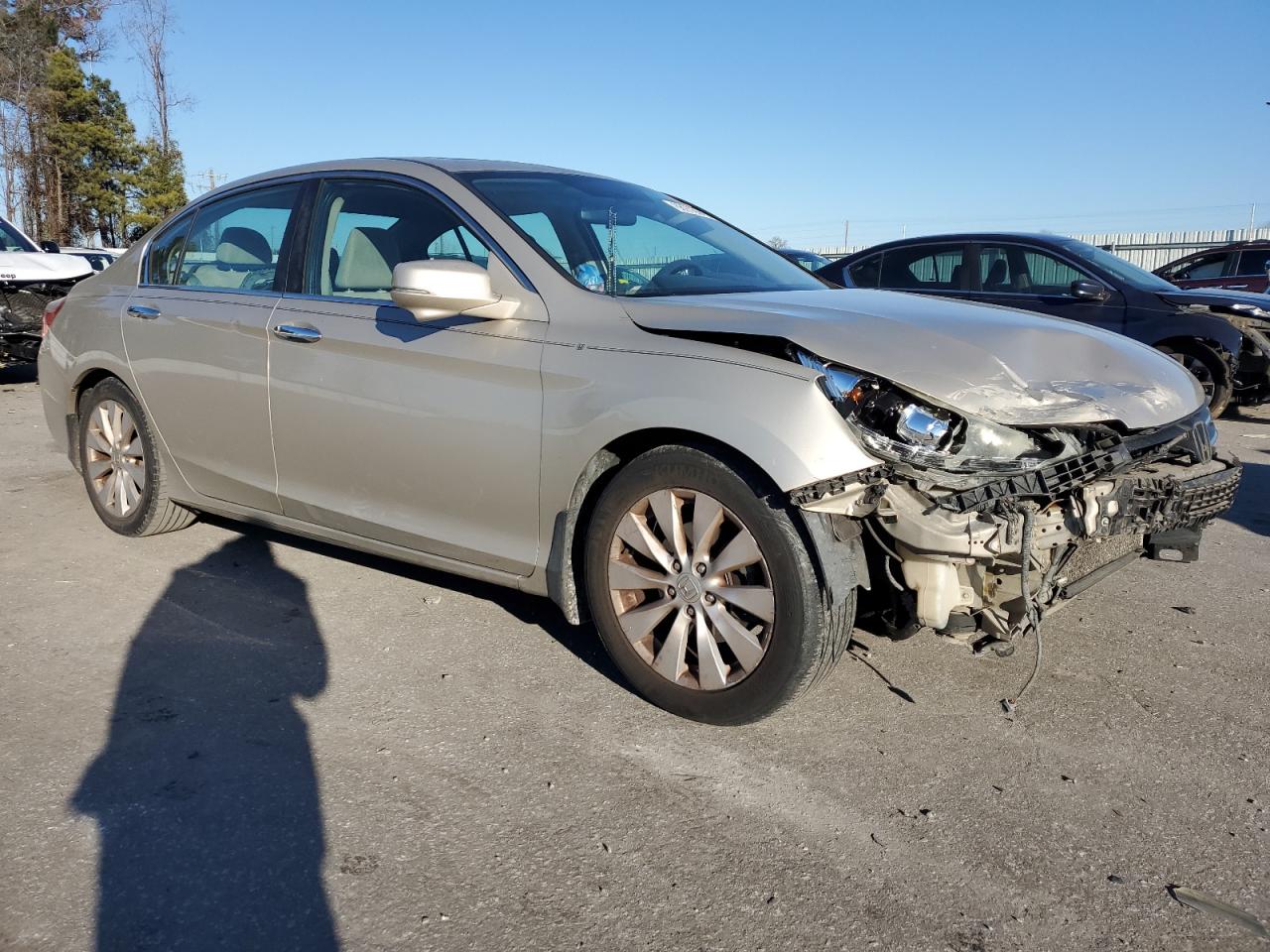 2014 Honda Accord VIN 1HGCR2F75EA230395 Copart auction photo, front end damage thumbnail 4