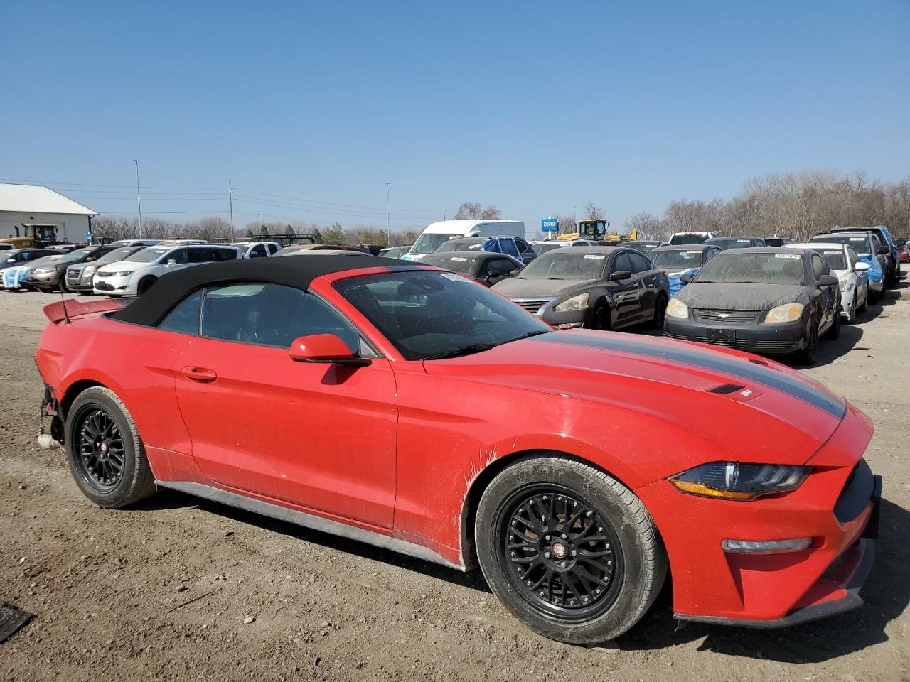 2021 Ford Mustang VIN 1FATP8UH7M5100733 Copart auction photo, rear end damage thumbnail 4