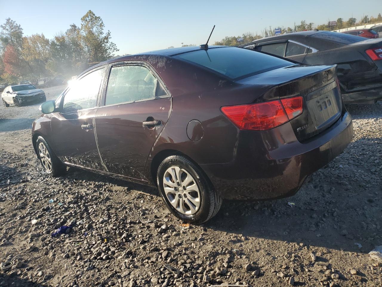 2010 KIA Forte VIN KNAFU4A25A5850424 Copart auction photo, side damage thumbnail 2