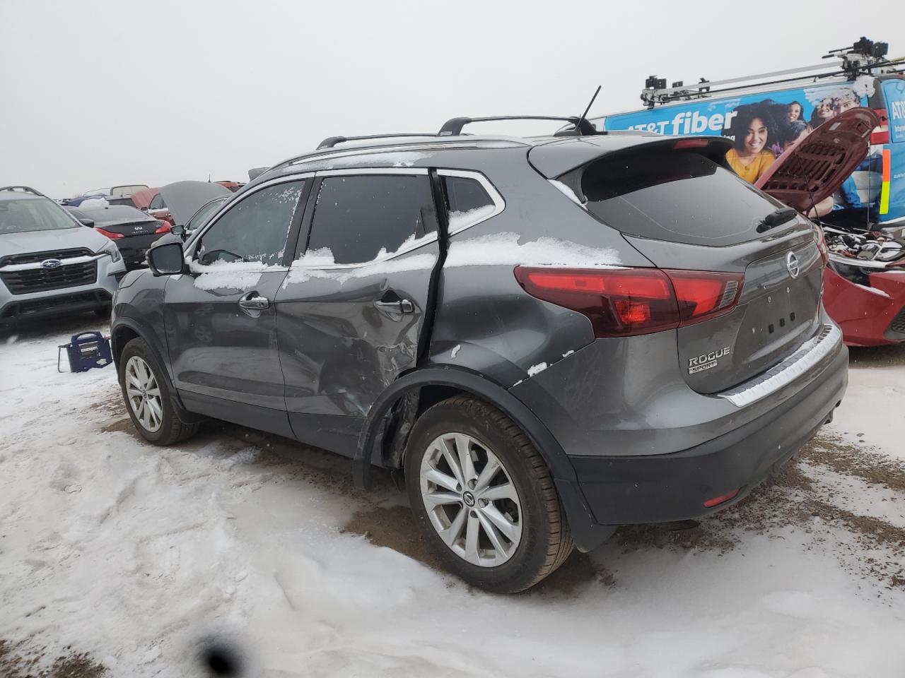 2019 Nissan Rogue VIN JN1BJ1CRXKW345805 Copart auction photo, side / rear end damage thumbnail 2