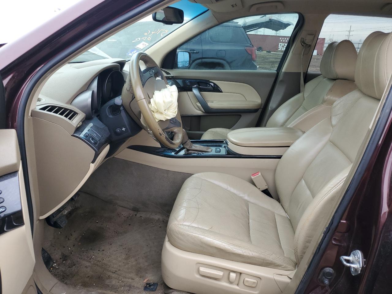 2009 Acura MDX VIN 2HNYD28869H503709 Copart auction photo, front end / side damage thumbnail 7