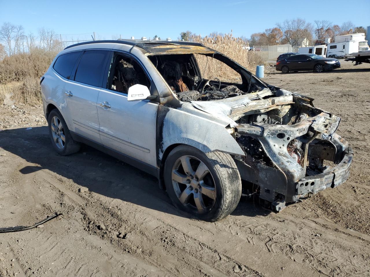 2016 Chevrolet Traverse VIN 1GNKVJKD1GJ191620 Copart auction photo, burn damage thumbnail 4
