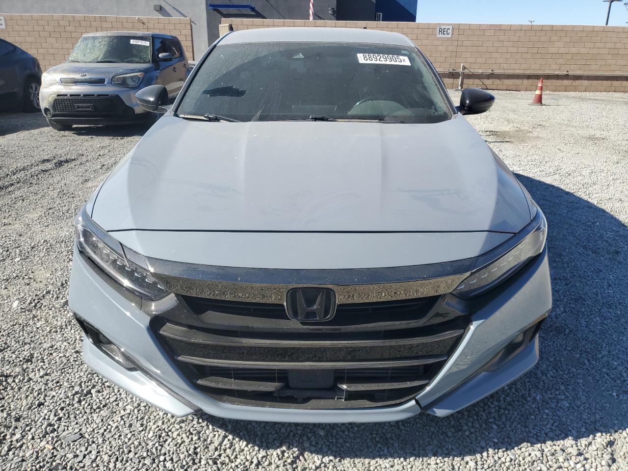 2021 Honda Accord VIN 1HGCV1F34MA093242 Copart auction photo, undercarriage / front end damage thumbnail 5