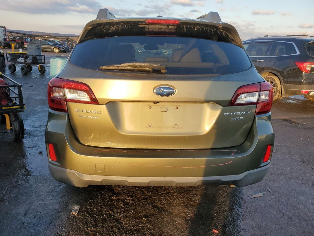 2015 Subaru Outback VIN 4S4BSENC0F3200205 Copart auction photo, front end / undercarriage damage thumbnail 6