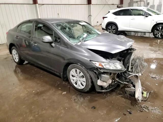2013 Honda Civic VIN 2HGFB2F55DH574695 Copart auction photo, front end / side damage thumbnail 13
