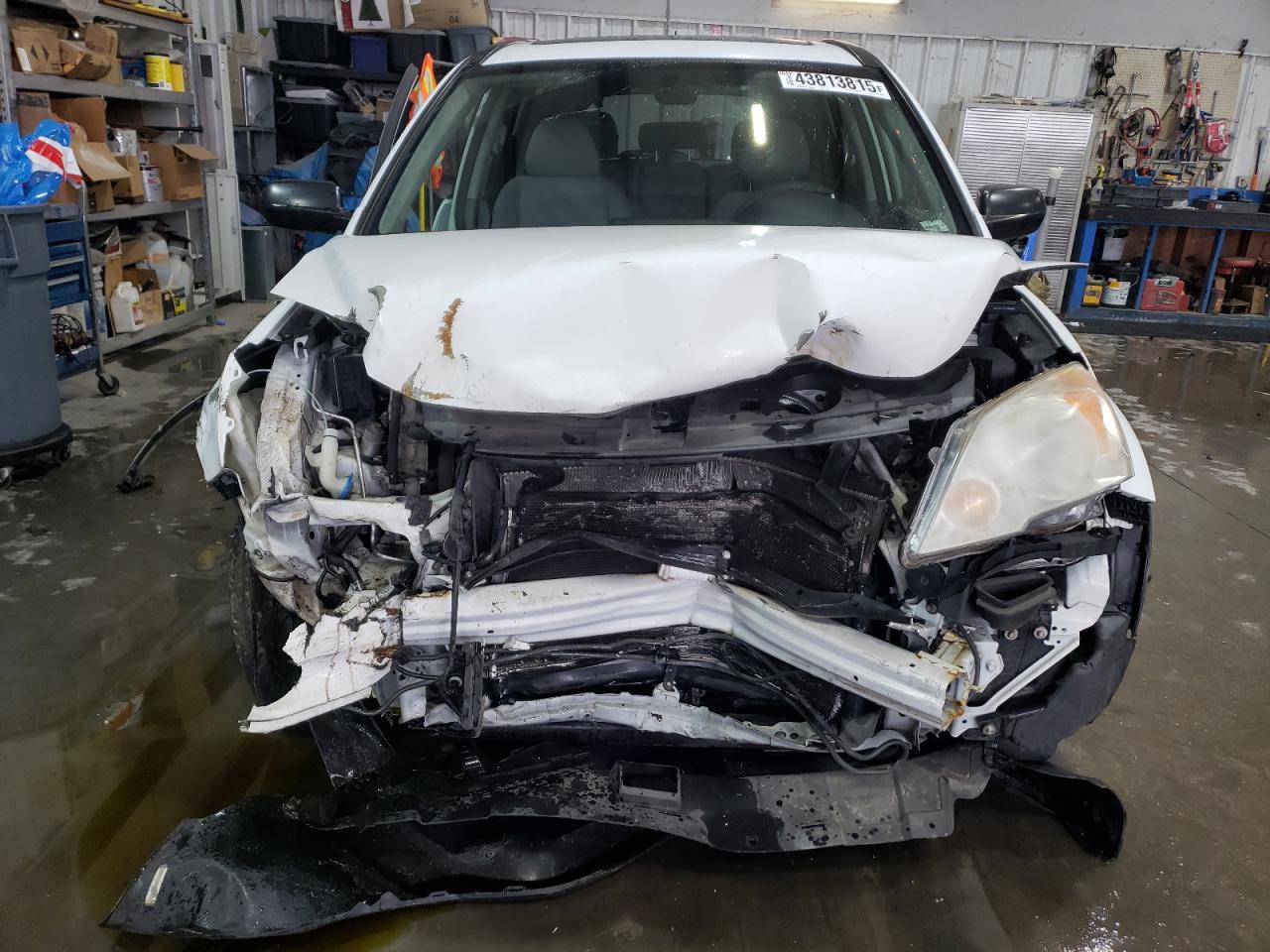 2011 Honda CR-V VIN JHLRE4H54BC032406 Copart auction photo, front end / side damage thumbnail 5