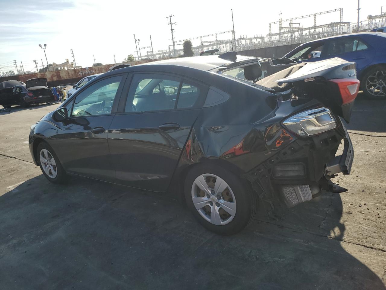 2018 Chevrolet Cruze VIN 1G1BC5SM5J7219163 Copart auction photo, rear end damage thumbnail 2