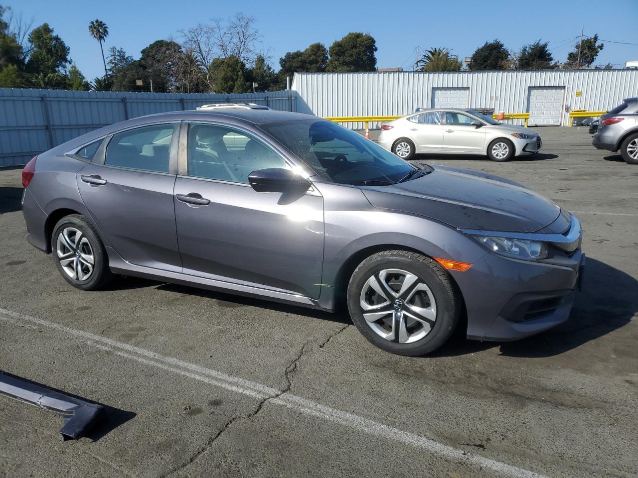 2018 Honda Civic VIN 2HGFC2F54JH575720 Copart auction photo, side damage thumbnail 4