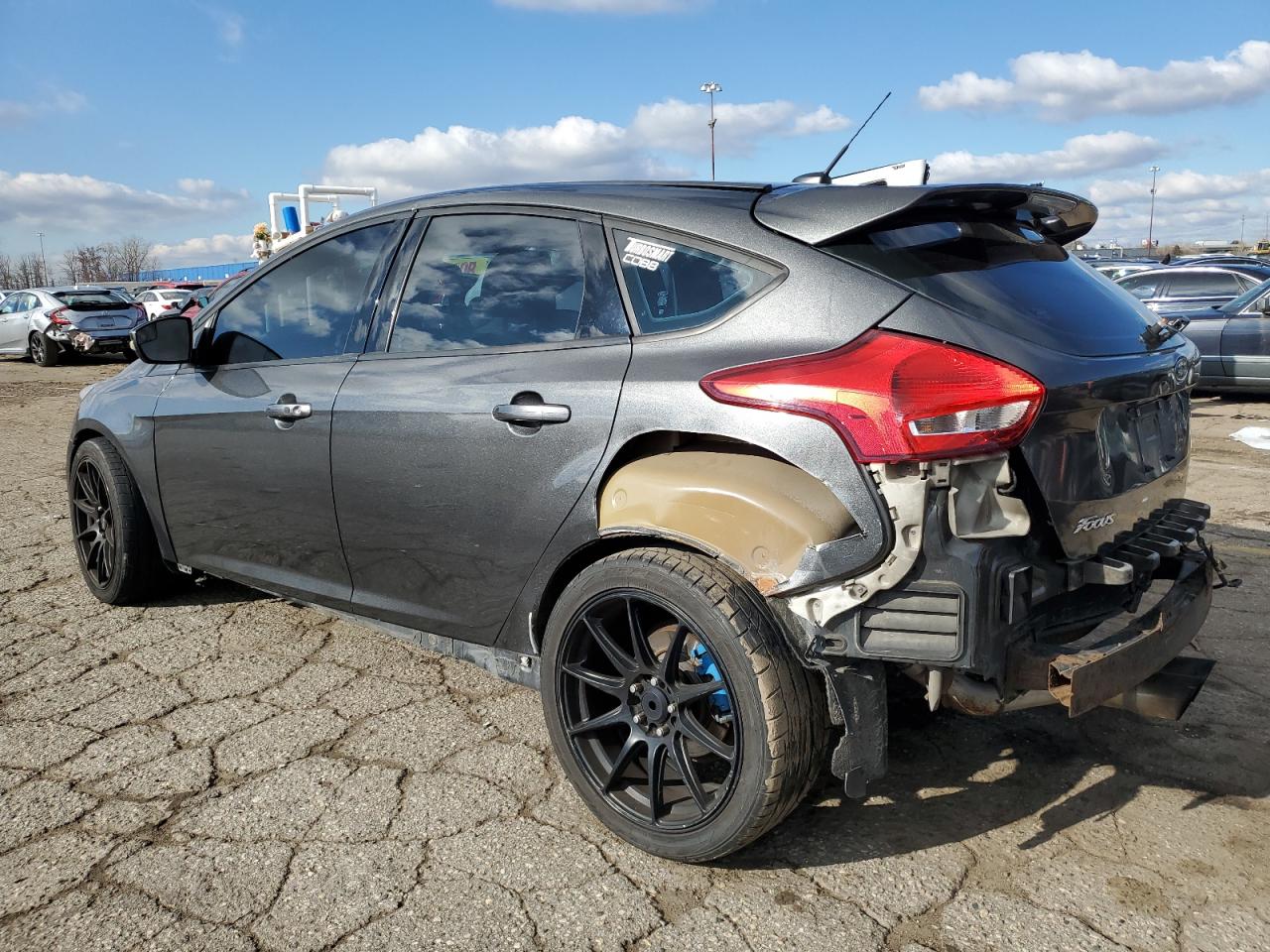2016 Ford Focus VIN 1FADP3L9XGL378768 Copart auction photo, rear end / side damage thumbnail 2