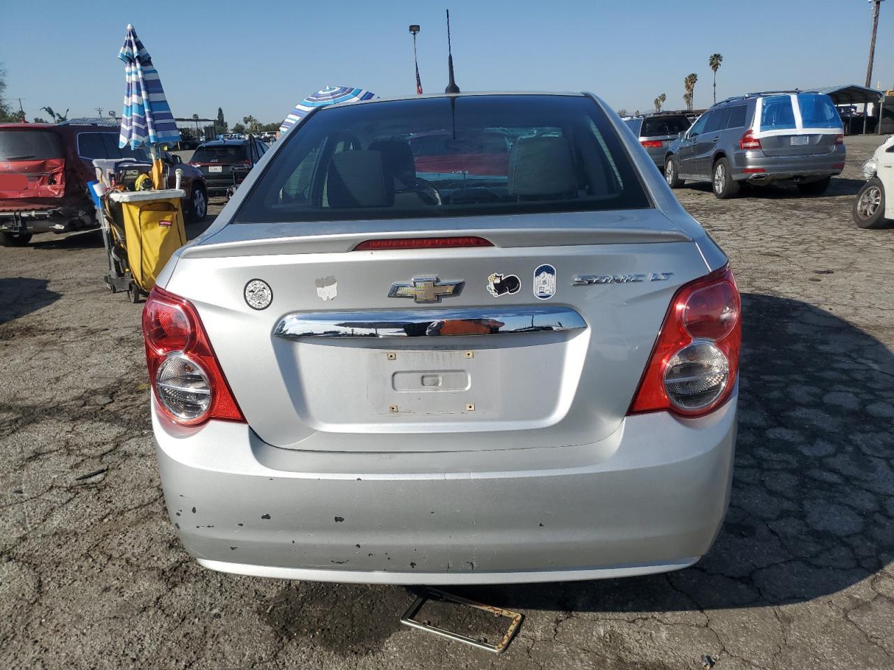 2013 Chevrolet Sonic VIN 1G1JC5SH4D4170283 Copart auction photo, front end / minor dent/scratches damage thumbnail 6