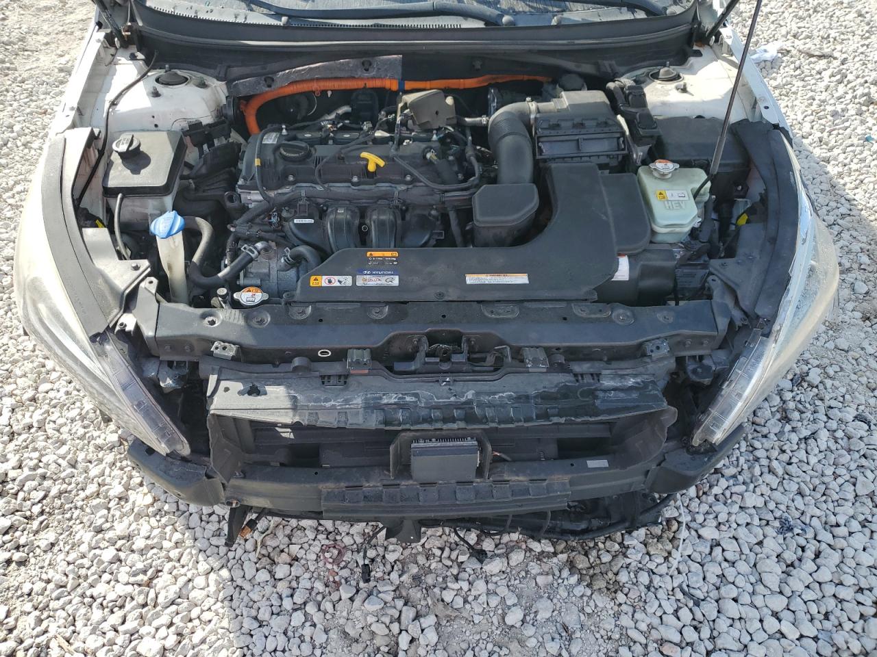 2016 Hyundai Sonata VIN KMHE34L18GA017069 Copart auction photo, rollover damage thumbnail 12