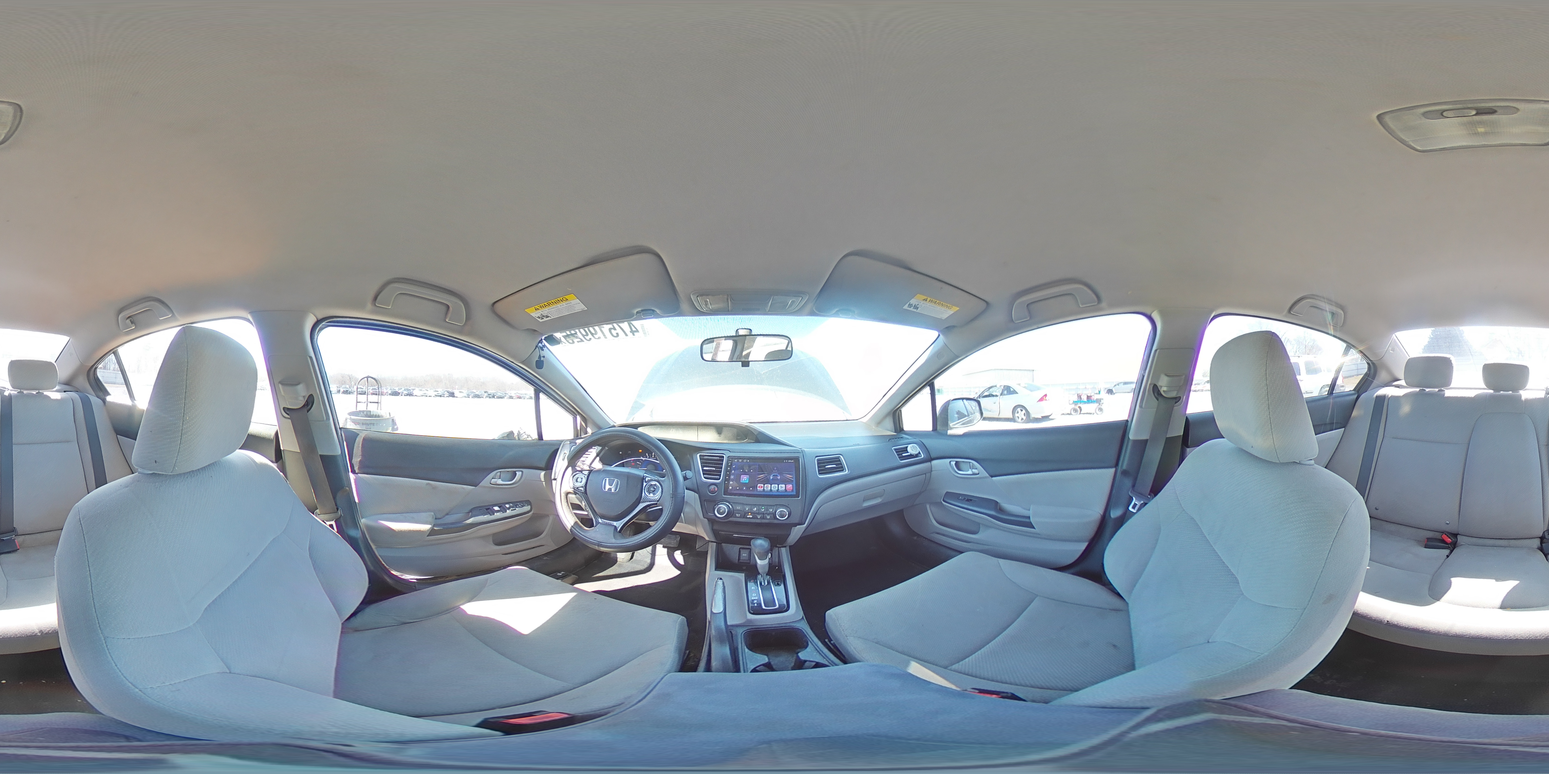 2013 Honda Civic VIN 2HGFB2F51DH300068 Copart auction photo, side / front end damage thumbnail 12