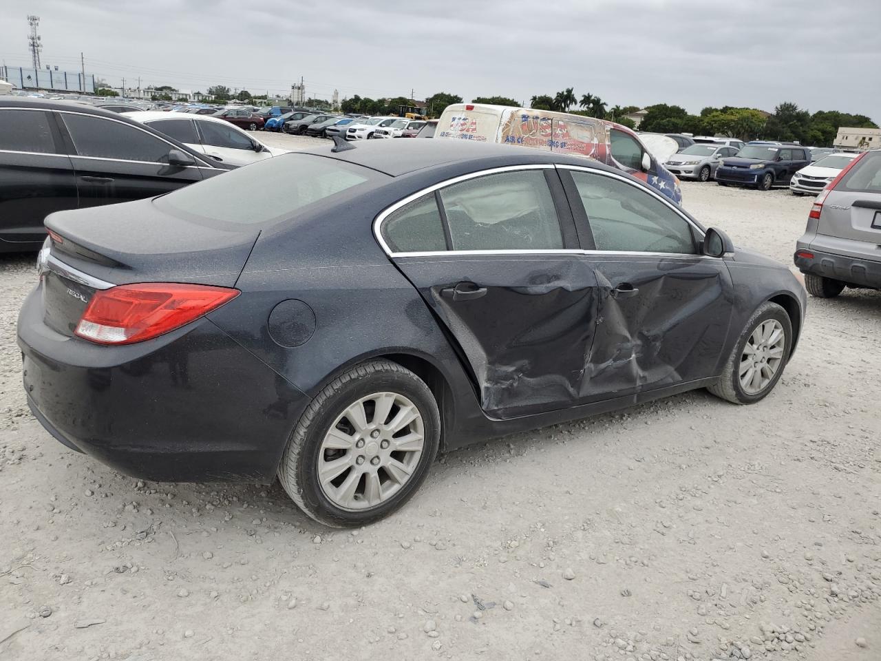 2013 Buick Regal VIN 2G4GR5ER9D9145828 Copart auction photo, side damage thumbnail 3