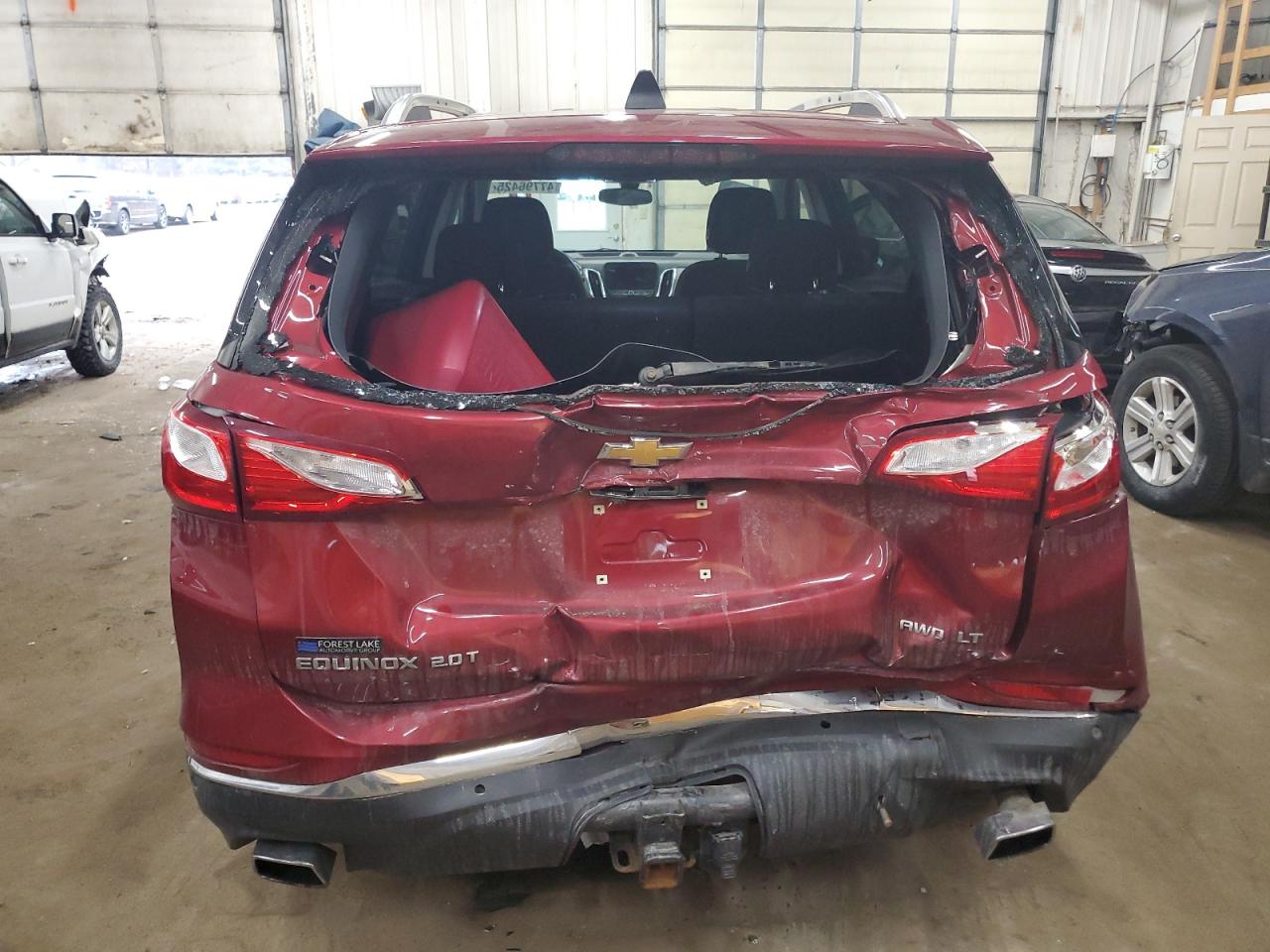 2019 Chevrolet Equinox VIN 2GNAXVEXXK6246803 Copart auction photo, rear end damage thumbnail 6