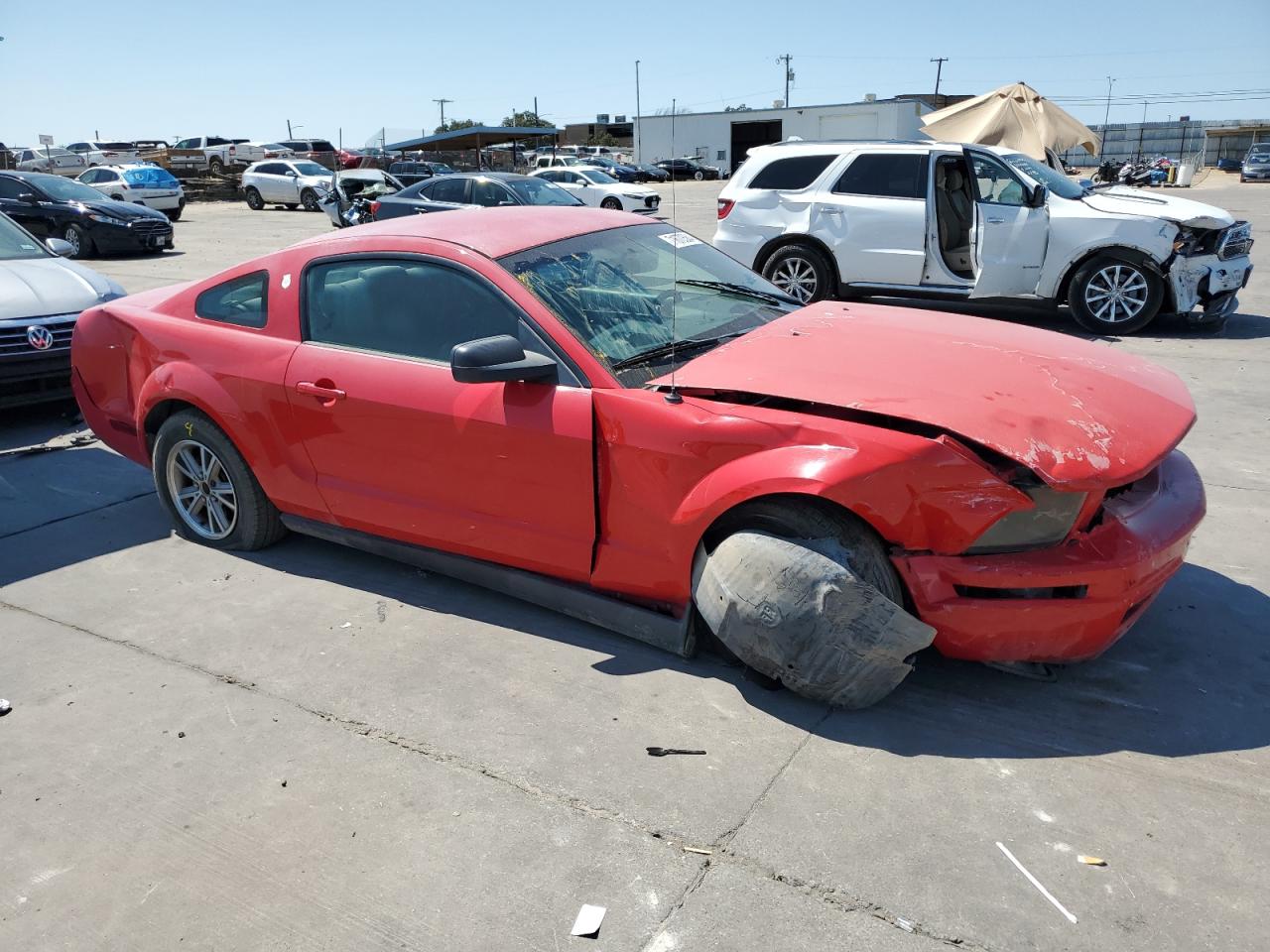 2005 Ford Mustang VIN 1ZVFT80N055159507 Copart auction photo, front end / rear end damage thumbnail 4