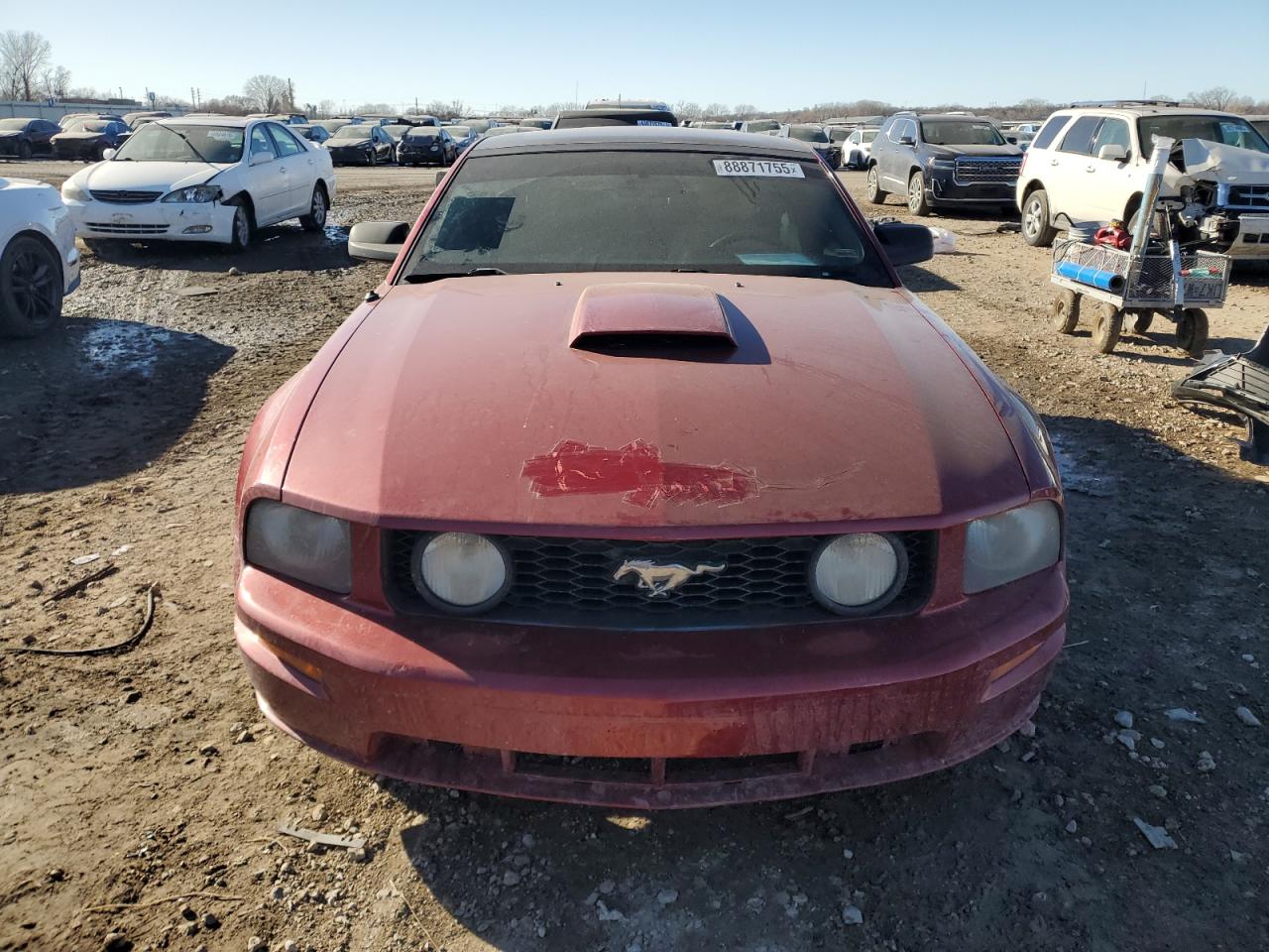 2009 Ford Mustang VIN 1ZVHT82H795128776 Copart auction photo, all over / undercarriage damage thumbnail 5