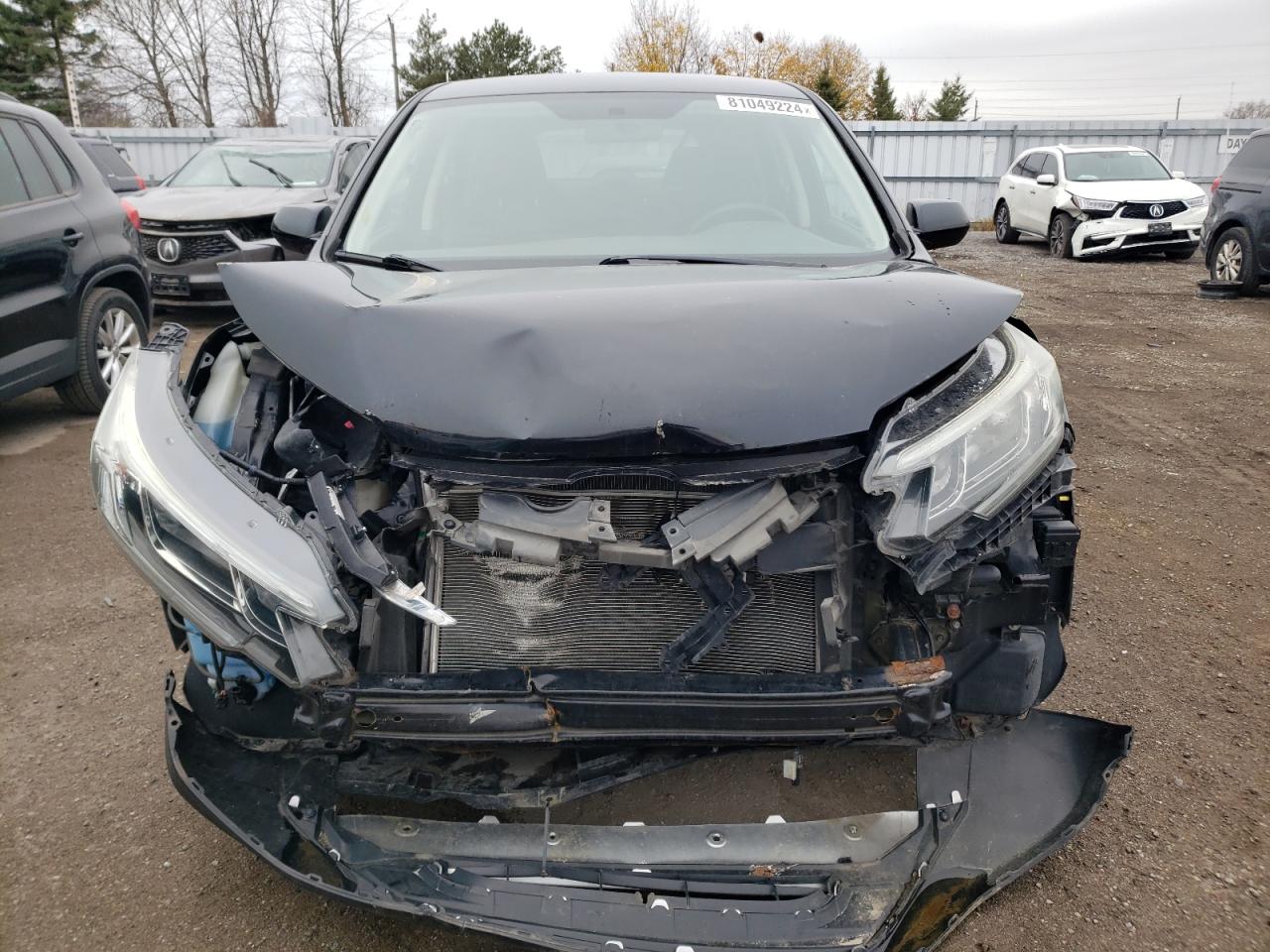 2015 Honda CR-V VIN 2HKRM4H47FH127334 Copart auction photo, front end / undercarriage damage thumbnail 5
