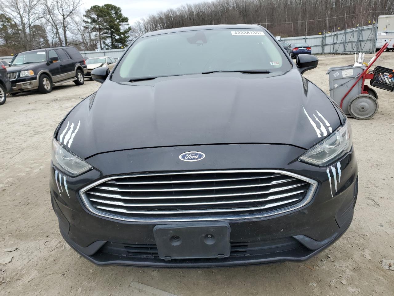 2020 Ford Fusion VIN 3FA6P0T99LR173381 Copart auction photo, front end damage thumbnail 5