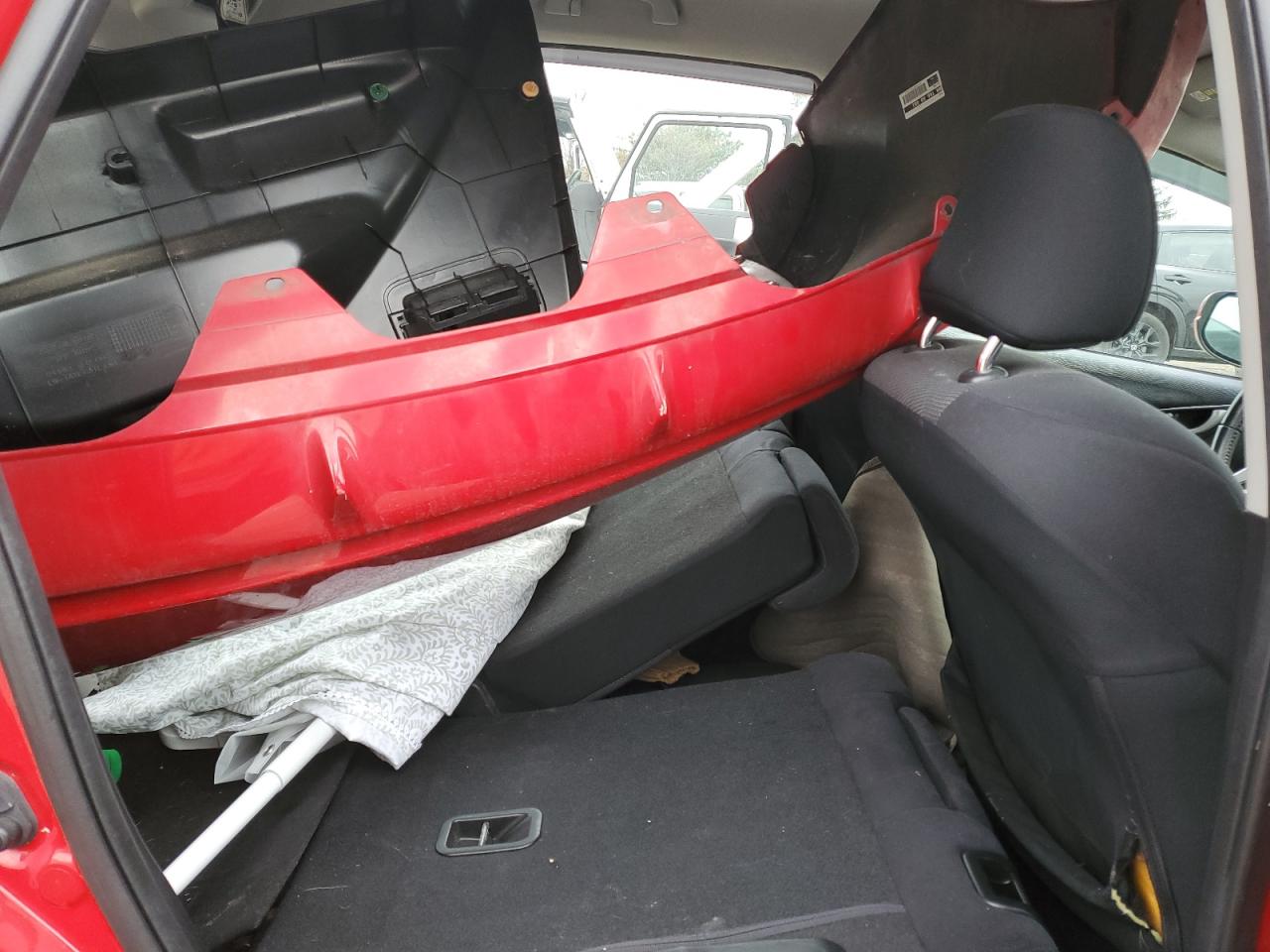 2009 Honda Fit VIN JHMGE884X9S028295 Copart auction photo, rear end damage thumbnail 11