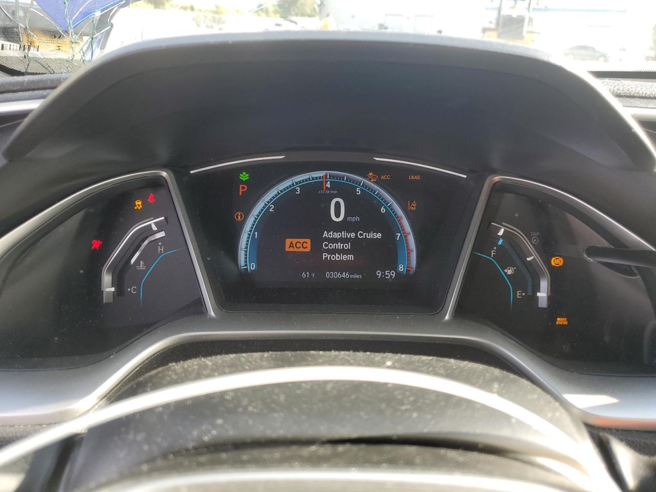 2019 Honda Civic VIN 2HGFC3B30KH352568 Copart auction photo, all over / undercarriage damage thumbnail 9
