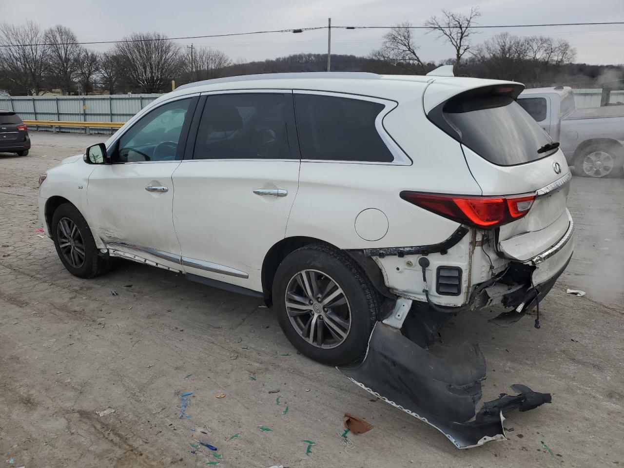 2017 Infiniti QX60 VIN 5N1DL0MM2HC528425 Copart auction photo, rear end / side damage thumbnail 2