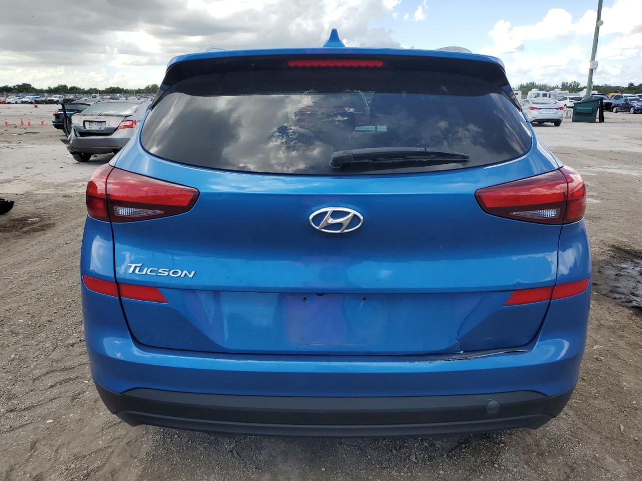 2019 Hyundai Tucson VIN KM8J33A46KU956640 Copart auction photo, front end / rear end damage thumbnail 6