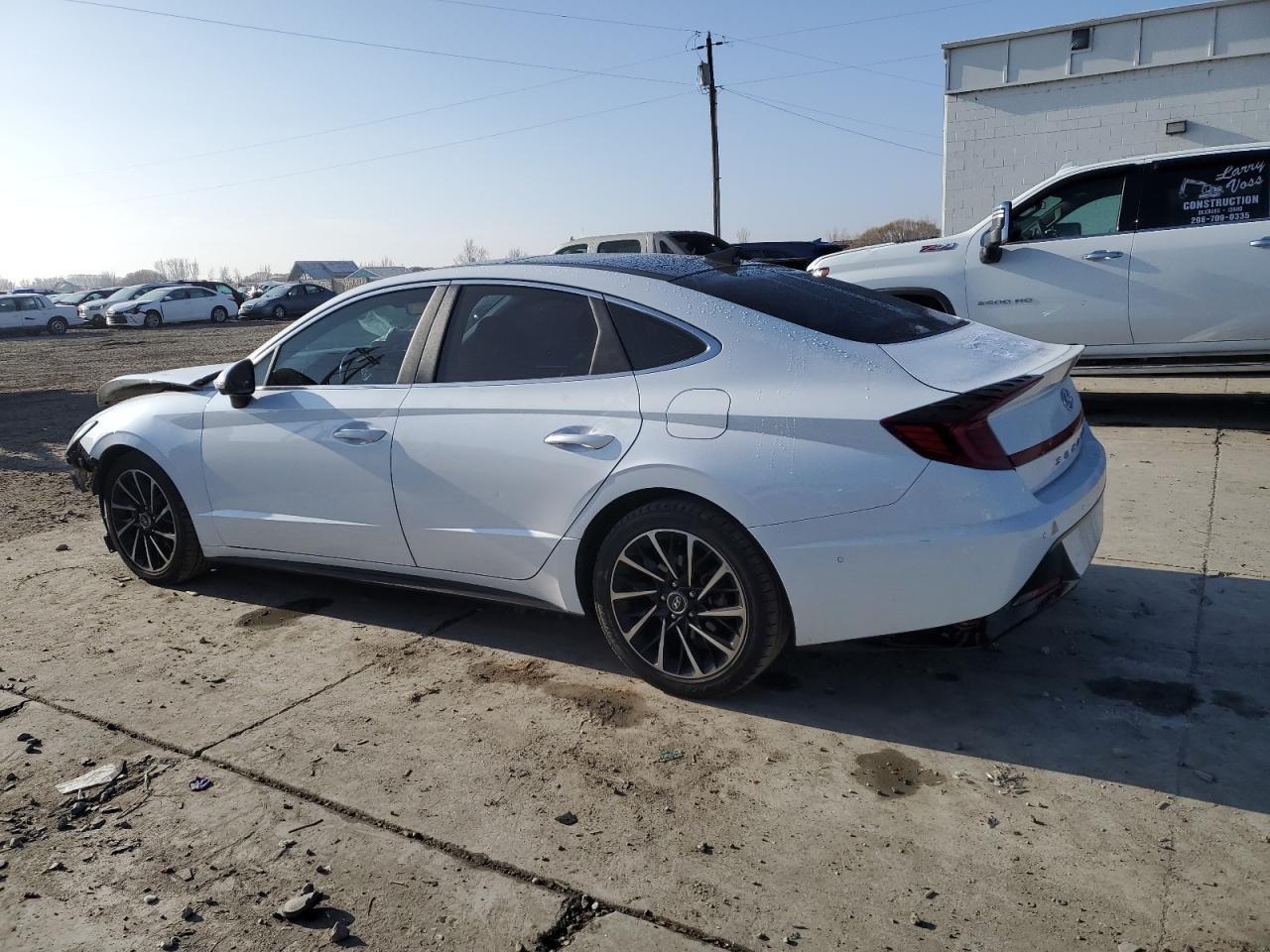 2021 Hyundai Sonata VIN 5NPEH4J25MH065103 Copart auction photo, front end damage thumbnail 2